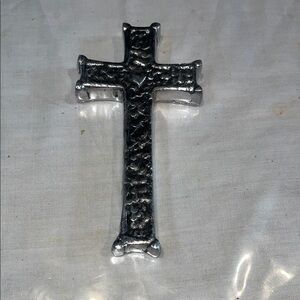 Textured Silver Cross